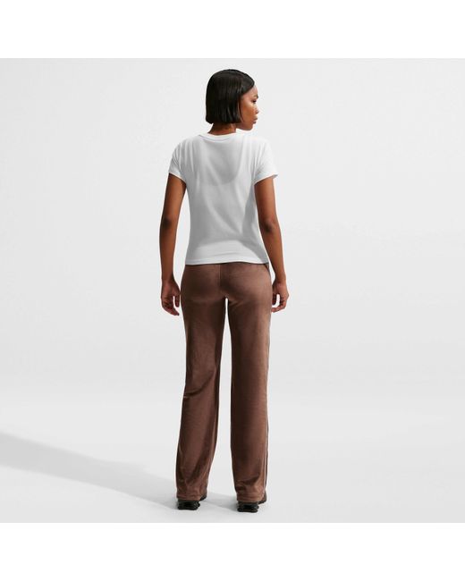 Nike White Sportswear Cropped T-Shirt