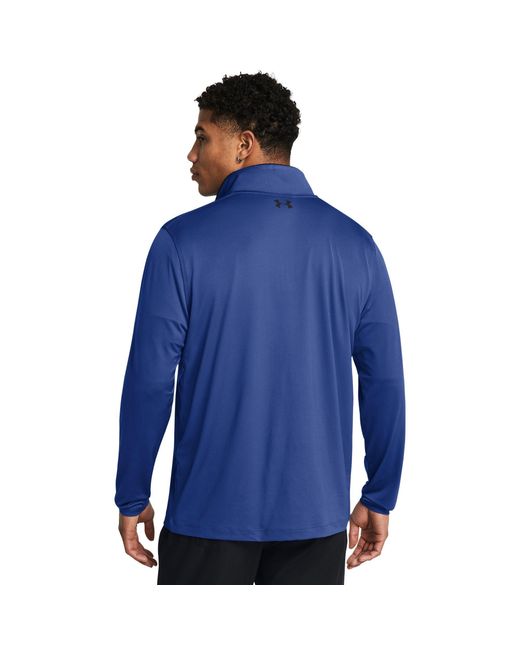 Under Armour Blue Match Play ¼ Zip for men