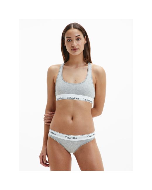 Calvin Klein Gray Modern Cotton Brief