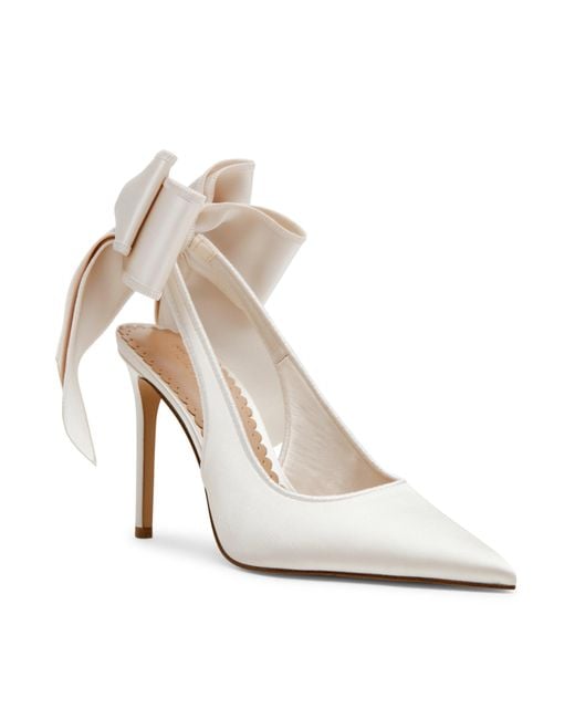 Steve Madden White Teacup Slingback