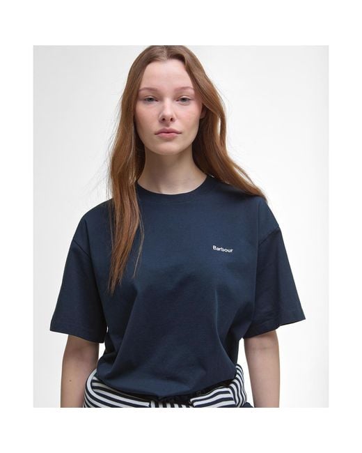 Barbour Blue Jema Oversized T-Shirt