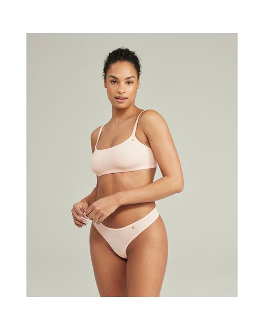 Nudea Gray The Scoop Neck Bralette Second Skin Stretch