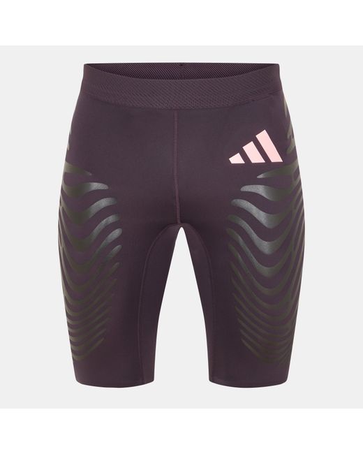Adidas Blue Performance Running Shorts for men