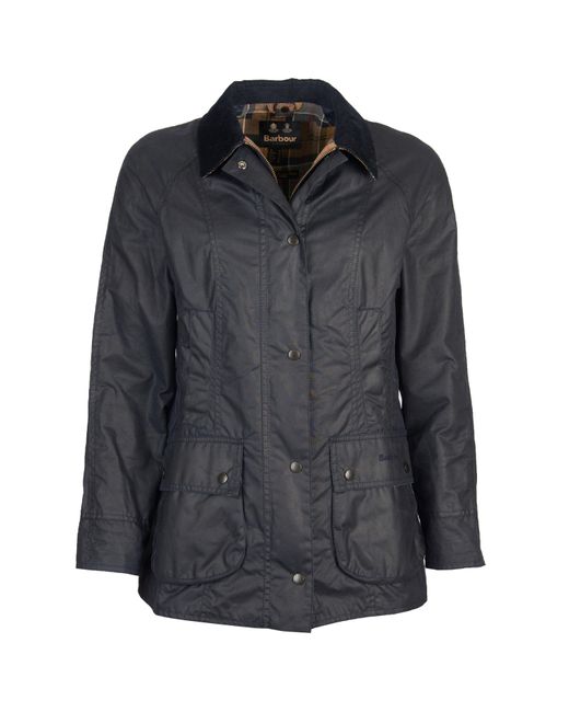 Barbour Blue Beadnell Wax Jacket