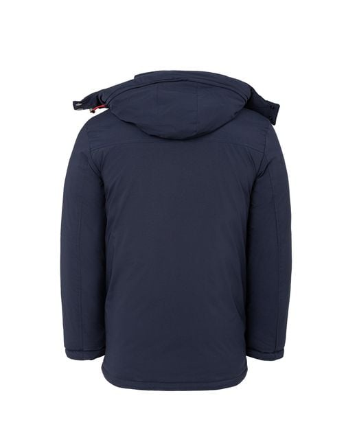 Lee Cooper Blue Quilted Padded Puffer Jacket for men