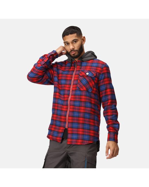 Regatta Red Siege Workwear Shirt Jacket for men