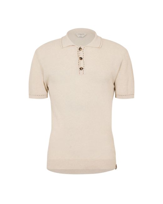 Jacob Cohen Natural Short Sleeve Polo Shirt for men
