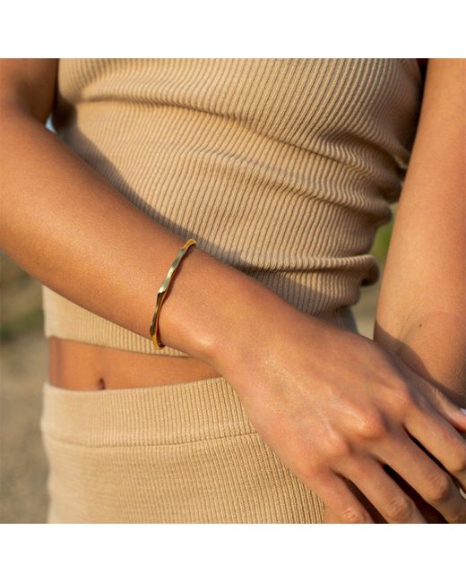 D.Louise Metallic Bamboo Bangle