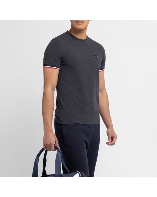 Eden Park Black Dark Slim-Fit T-Shirt for men