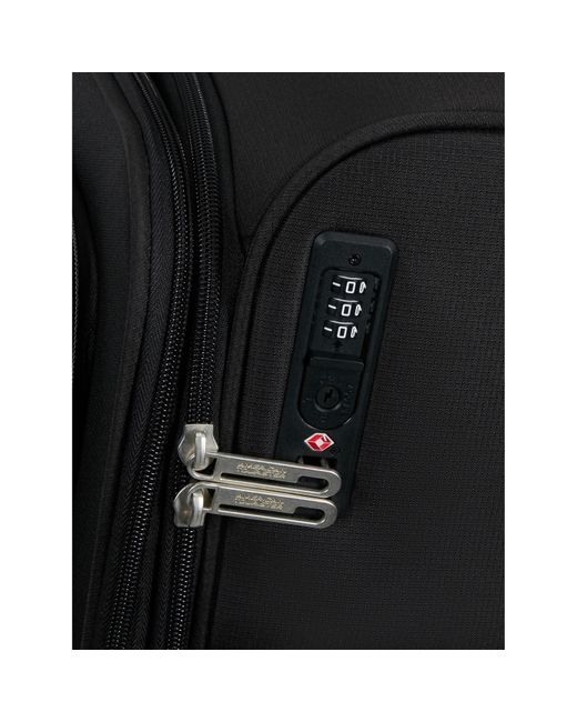 American Tourister Black Cloudrider Spinner 67X44X26/28Cm Exp Tsa Medium Soft Suitcase