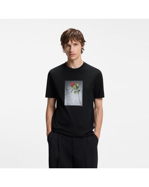 HUGO Black T-Shirt for men