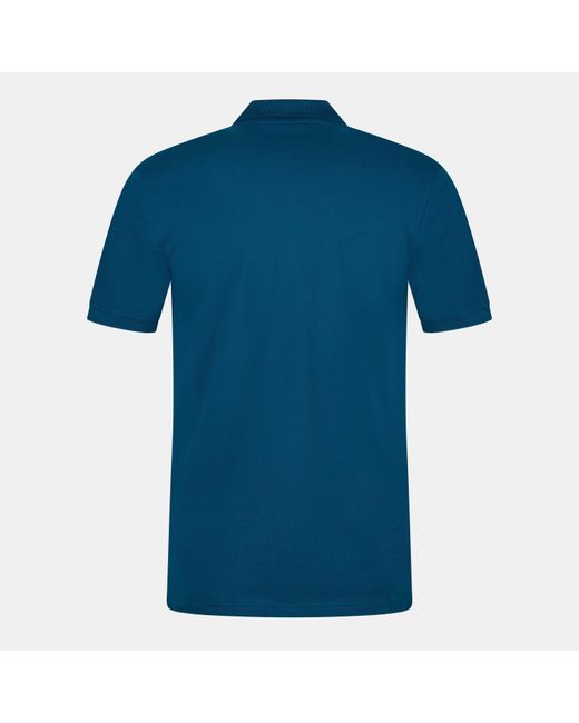 Lyle & Scott Blue Basic Short Sleeve Polo Shirt for men