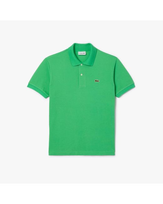 Lacoste Green Petit Piqu¿ Cotton Polo Shirt for men