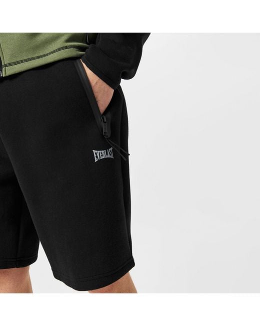 Everlast Black Tech Fleece Short for men