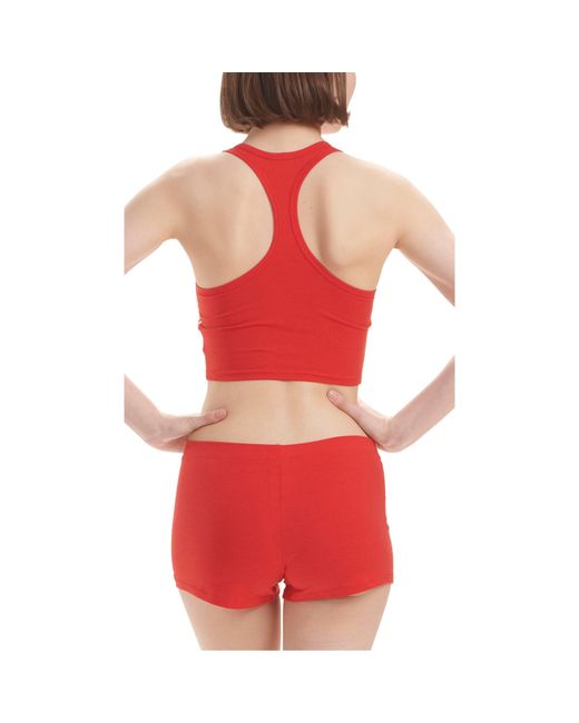 Adidas Originals Red Originals Comfort Flex Cotton Crop Top