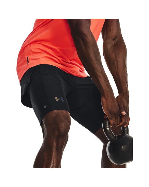 Under Armour Blue Rush Smartform Performance Gym Shorts for men