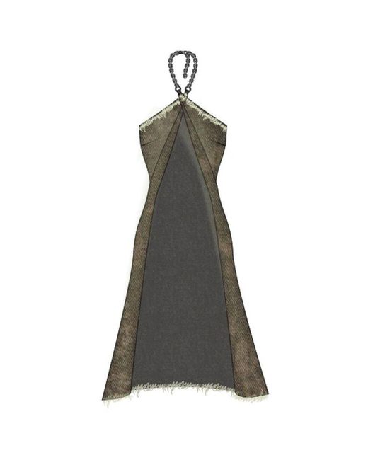 The Ragged Priest Gray Deity Halter Cut Out Top