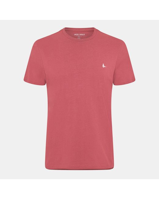 Jack Wills Pink Jw Sandleford T-Shirt for men