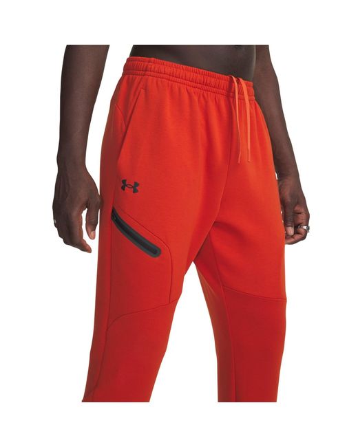 Under Armour Red Unstoppable Fleece Joggers Surplus for men