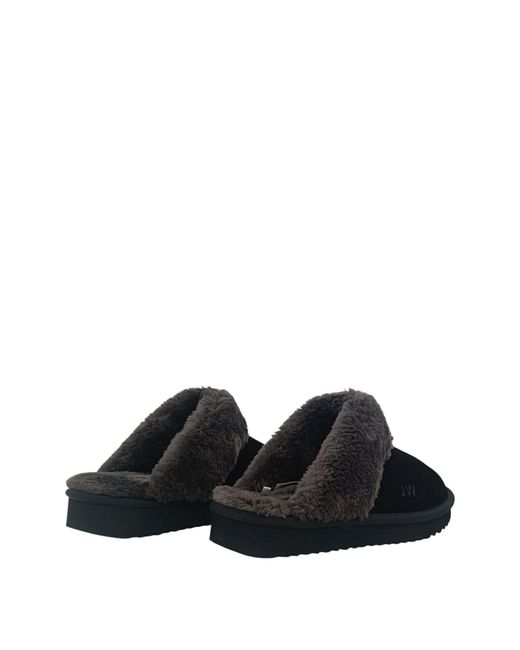 Jack Wills Black Mule Slippers