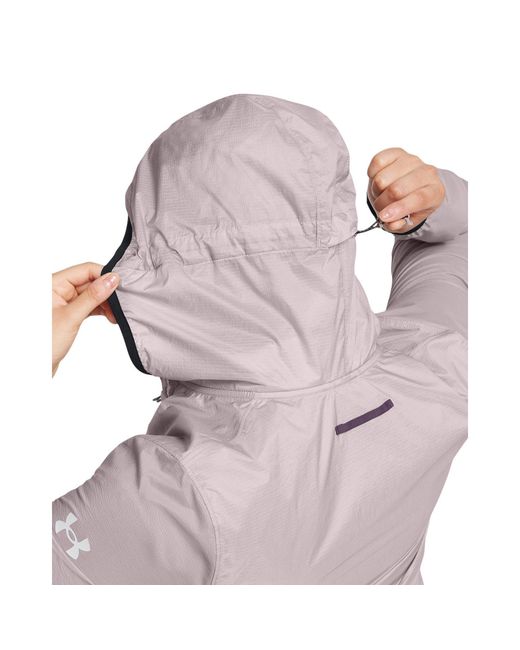 Under Armour Purple Weather Resistant Breathable Performance Running Jacket