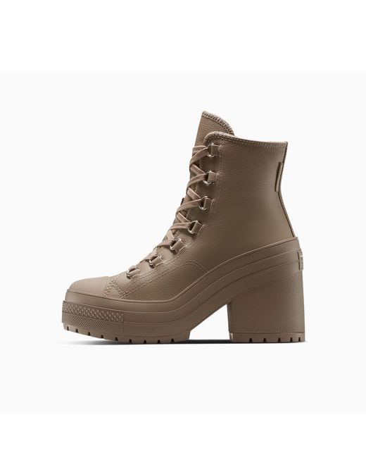 Converse Brown Adults Chuck 70 De Luxe Heel Platform Ankle Heeled Boots