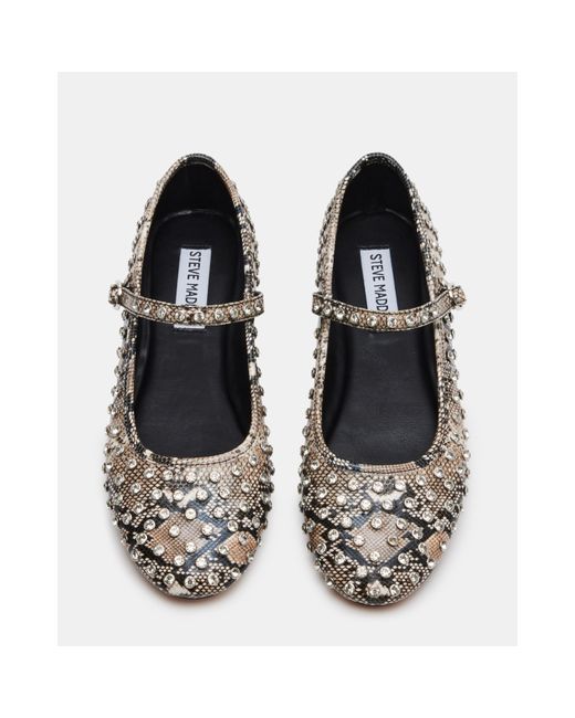 Steve Madden White Vinetta-R Rhinestone Sandal