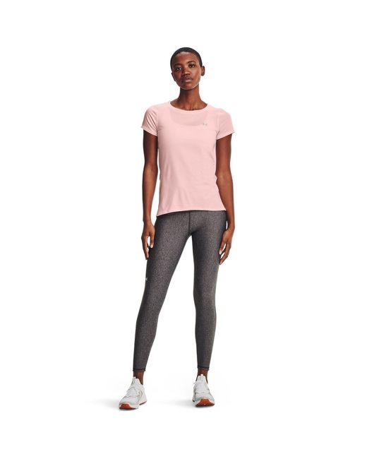 Under Armour Gray Heatgear No-Slip Waistband Full-Length Leggings