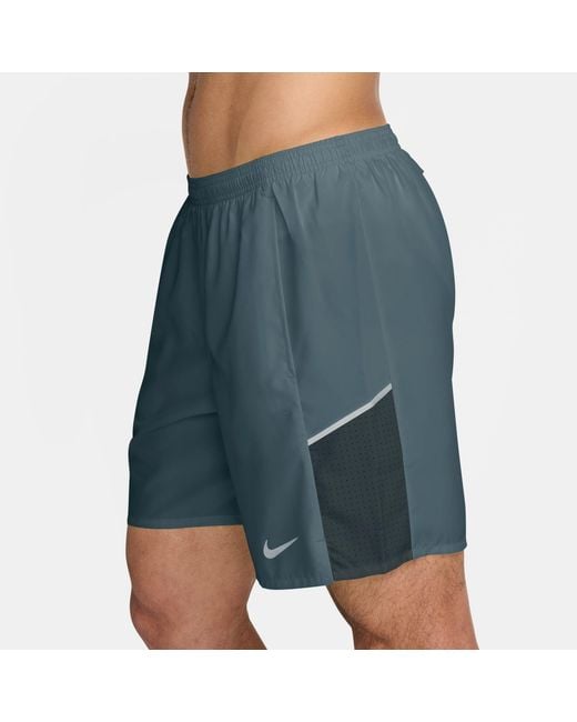 Nike Blue Miler 7 Performance Running Shorts for men