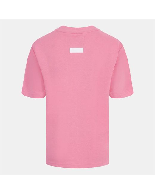 Blank Essentials Pink Blank Arched Print Puff T-Shirt Ladies