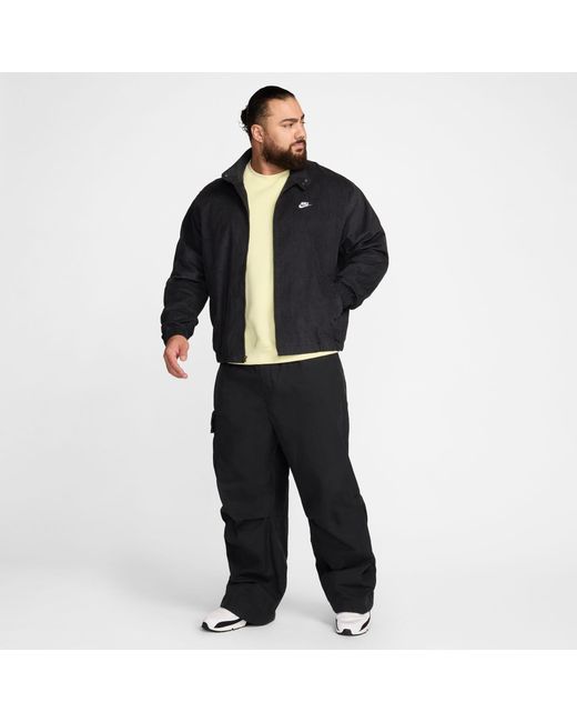 Nike Black Club Corduroy Harrington Jacket for men