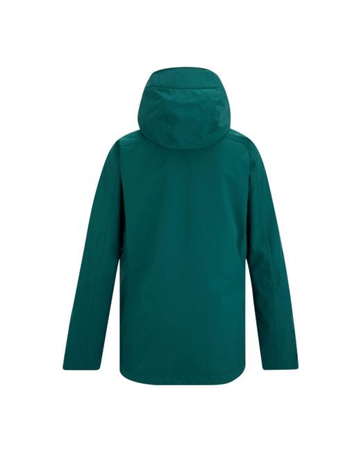 Regatta Green Birchdale Ii Waterproof Hooded Long Sleeve Jacket