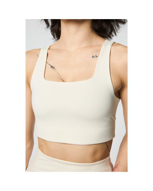 GIRLFRIEND COLLECTIVE White Tommy Non Wired Medium Impact Sports Bra