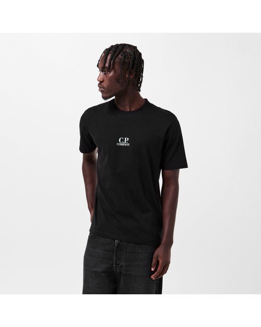 C P Company Black Sailor T-Shirt for men