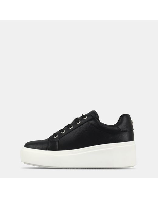 Miso Black Chunk Wedge Trainers