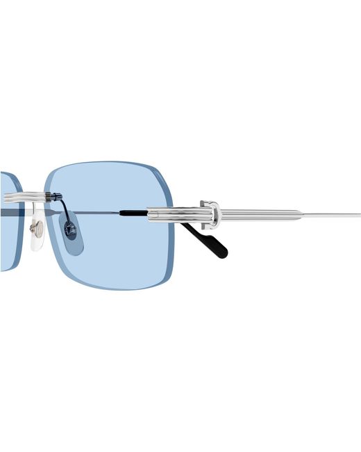 Cartier Blue Ct0271S Rectangular Sunglasses for men
