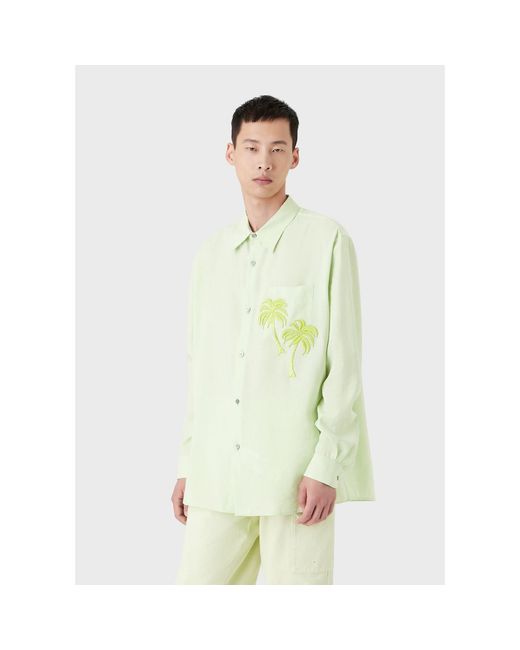 Emporio Armani Green Shirt for men