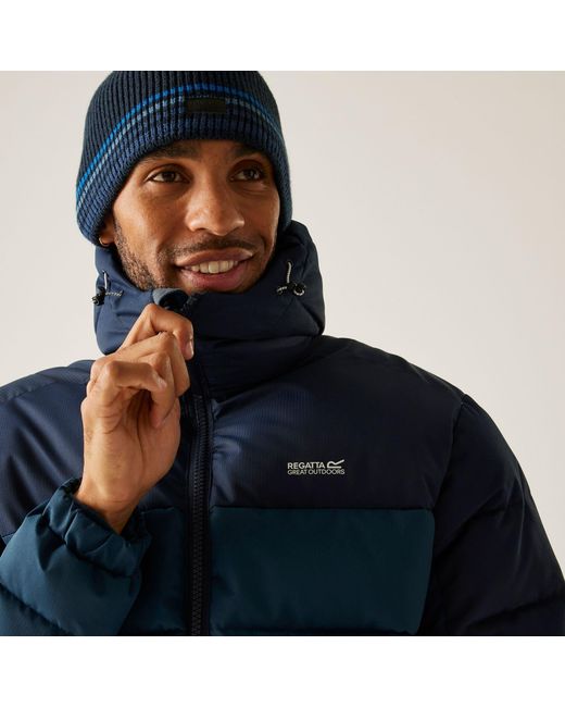 Regatta Blue Aldthorn Water-Resistant Quilted Jacket for men