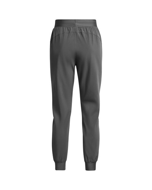 Under Armour Gray High Rise Woven Performance Tracksuit Bottom