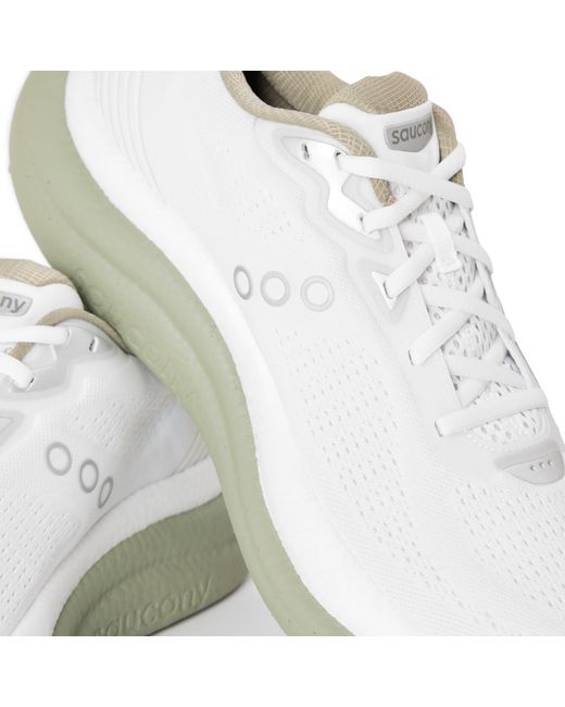 Saucony White Triumph 23 Road Running Shoes for men