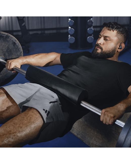 Adidas Gray D4T Pro Series Adistrong Workout Shorts for men