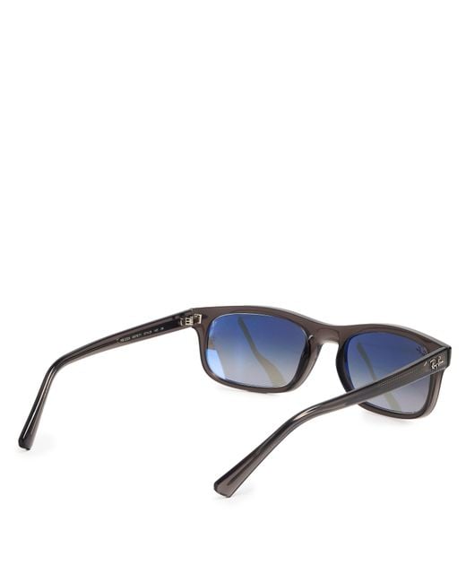 Ray-Ban Gray 0Rb2224 Rectangle Sunglasses