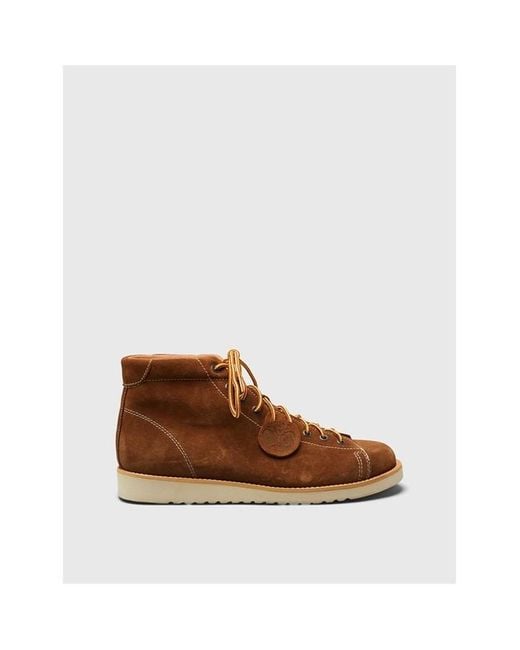 Pretty Green Brown Pg Suede Boots Sn99 for men
