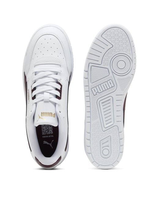 PUMA White Shuffle Downtown Low-Top Trainers for men