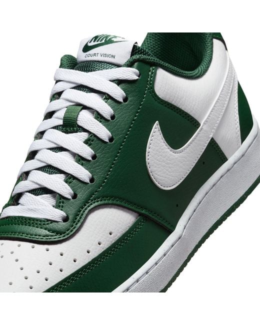 Nike Green Court Vision Low Trainers for men