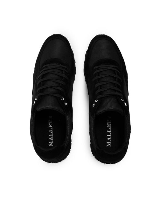 Mallet Black Lux 1.0 Low-Top Trainers for men