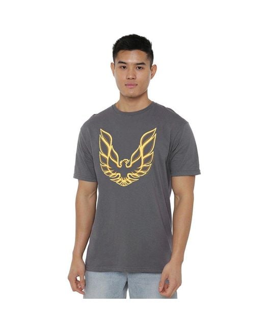 Other Gray Pontiac Iconic Firebird T Shirt for men