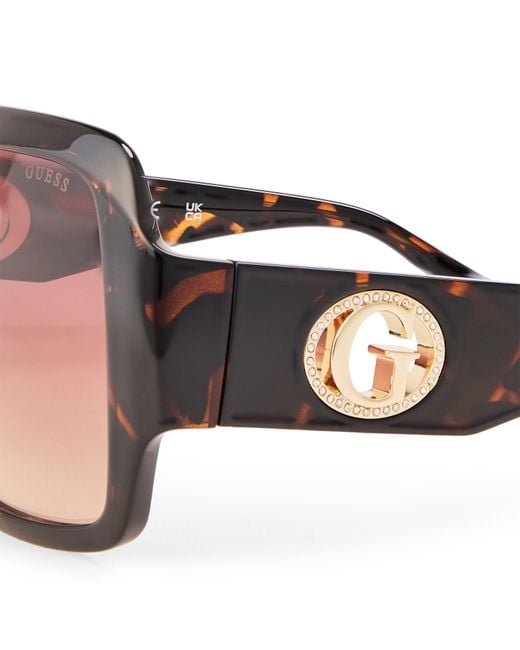 Guess Brown Square Sunglasses