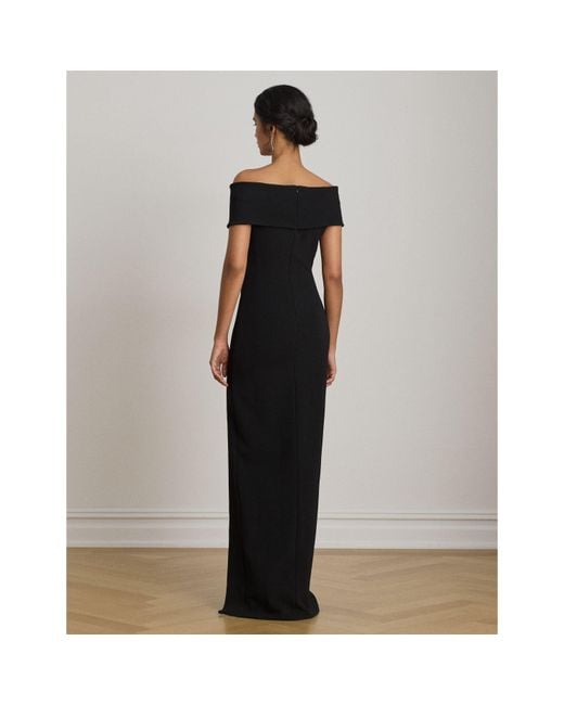Ralph Lauren Black Lrl Knit-Gown-Dresse Ld64