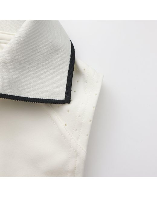 Slazenger 1881 White Sleeveless Polo Neck Performance Vest